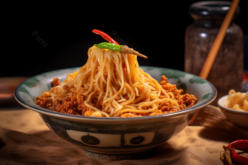 美味的美食凉拌面条主食炸酱面摄影图,高清,摄影图,摄影图片,图片大全,摄影图免费下载
